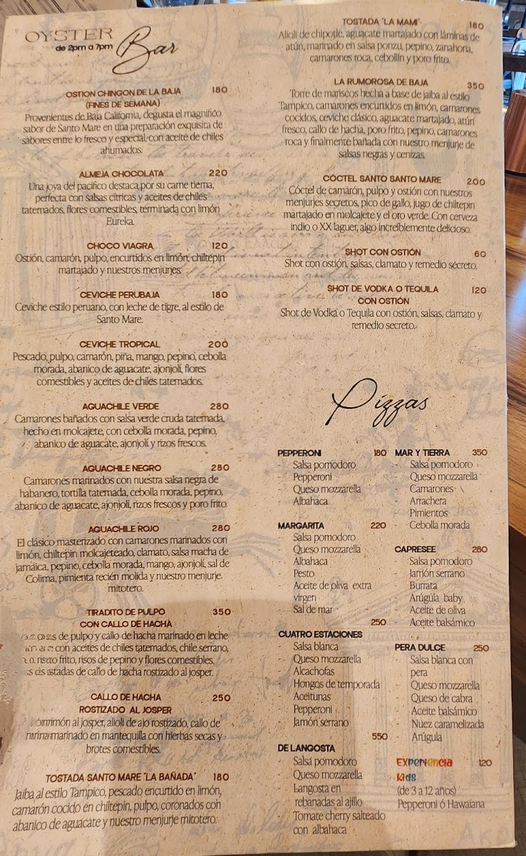Santo Mare Mx Menu - Image 2